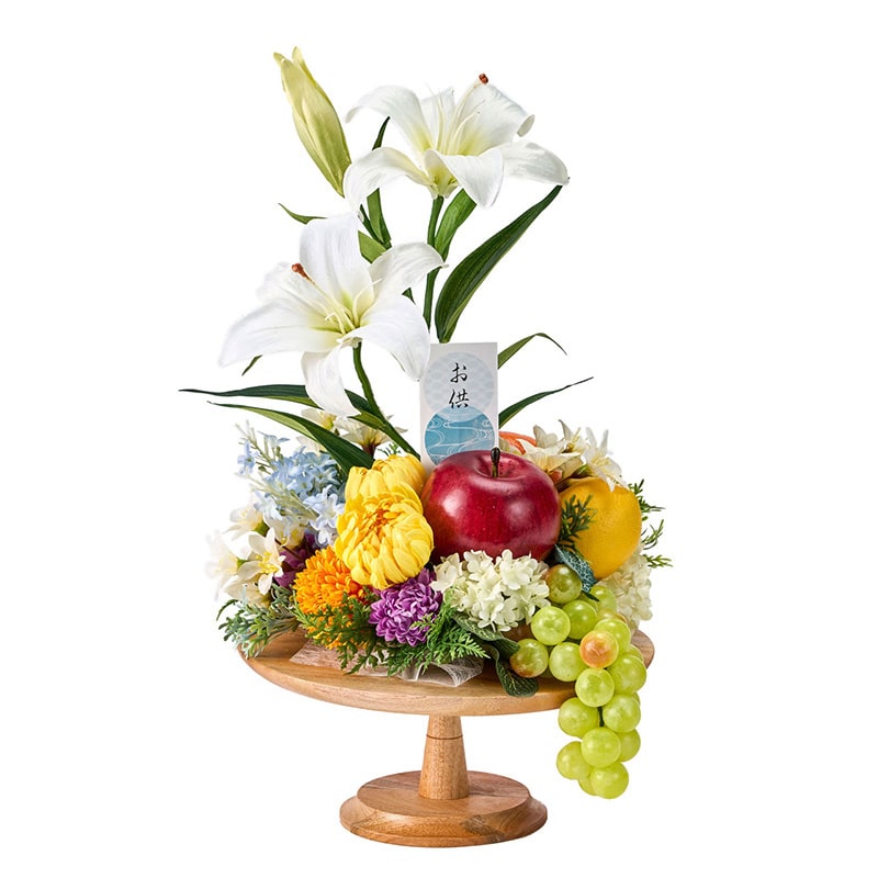 東京堂 造花 お供えフルーツ&ユリ  ZA005901 1個（ご注文単位1個）【直送品】