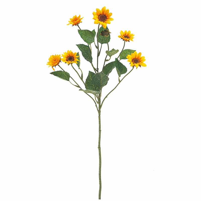 東京堂 造花 ラヴィーヌサンフラワー FM5104 イエロー 1本(ご注文単位1本)【直送品】