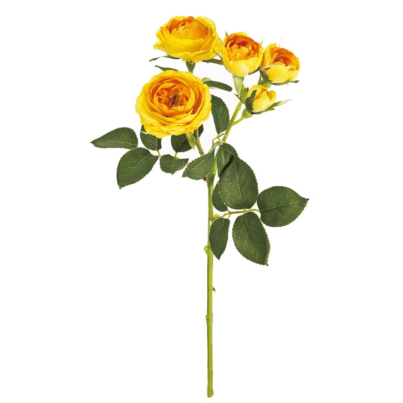 東京堂 造花　メリンダローズ FM9087 ゴールドイエロー 1本（ご注文単位1本）【直送品】