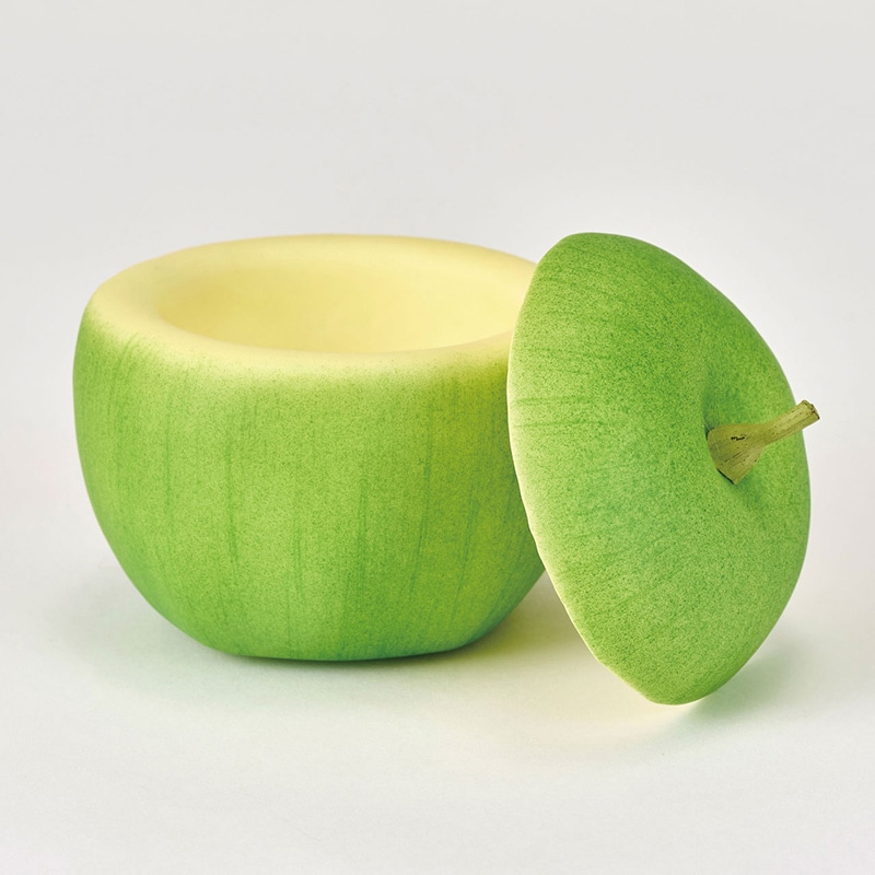 東京堂 ディスプレイ フタ付きアップル ライトグリーン FV400-023 1個(ご注文単位1個)【直送品】