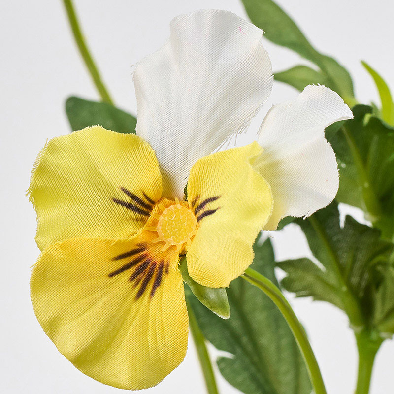 東京堂 造花 プリムパンジー イエロー FM302511-4 1本（ご注文単位1本）【直送品】