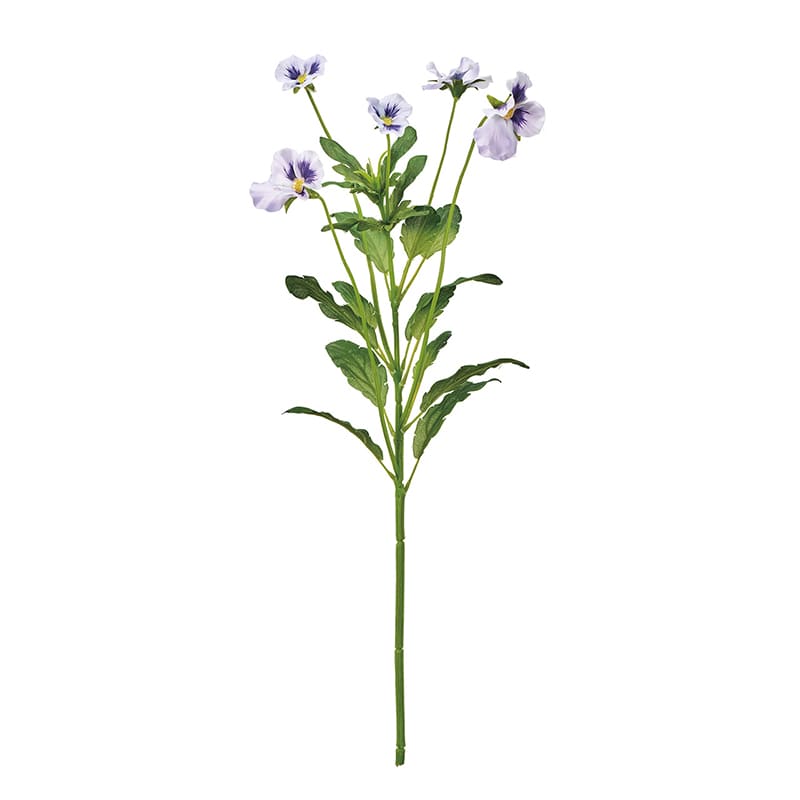 東京堂 造花 プリムパンジー ホワイト/ラベンダー FM302511-111 1本（ご注文単位1本）【直送品】