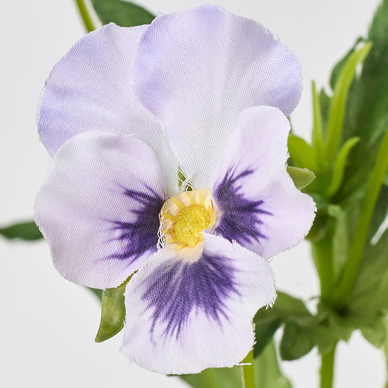 東京堂 造花 プリムパンジー ホワイト/ラベンダー FM302511-111 1本（ご注文単位1本）【直送品】