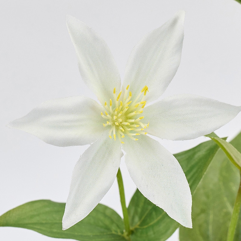 東京堂 造花 セレーナクレマチス ホワイトグリーン FM302504-1 1本（ご注文単位1本）【直送品】