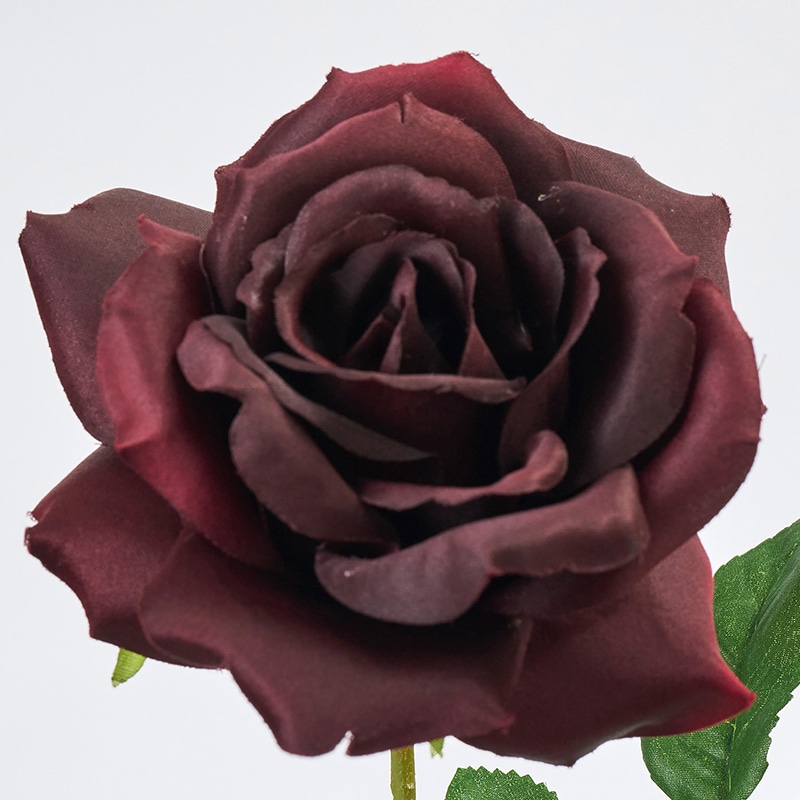 東京堂 造花 ブリリアントローズ バーガンディ FM302526-007 1本(ご注文単位1本)【直送品】