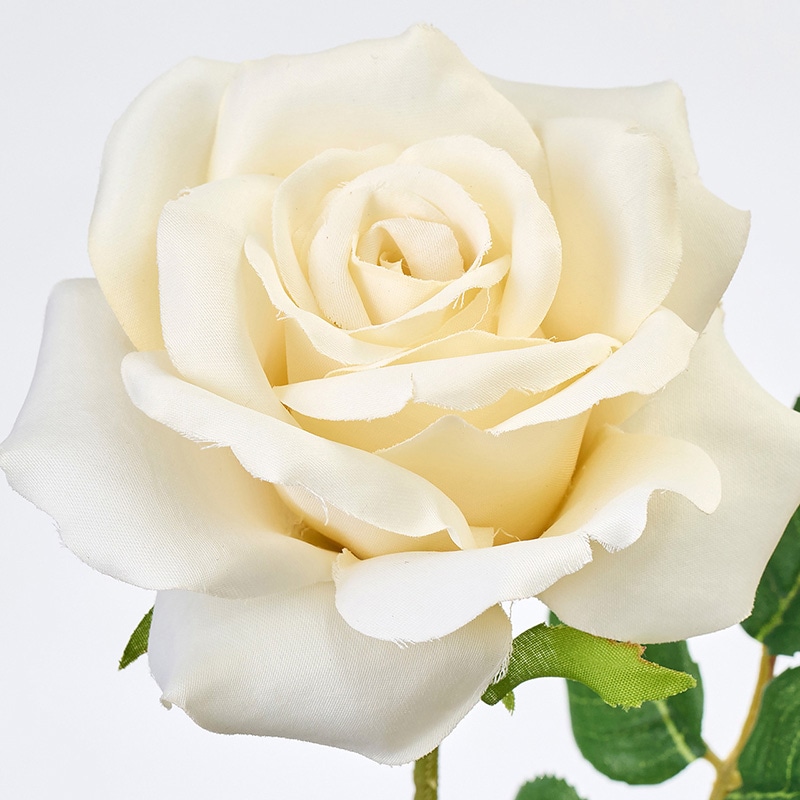 東京堂 造花 ブリリアントローズ クリーム FM302526-030 1本(ご注文単位1本)【直送品】