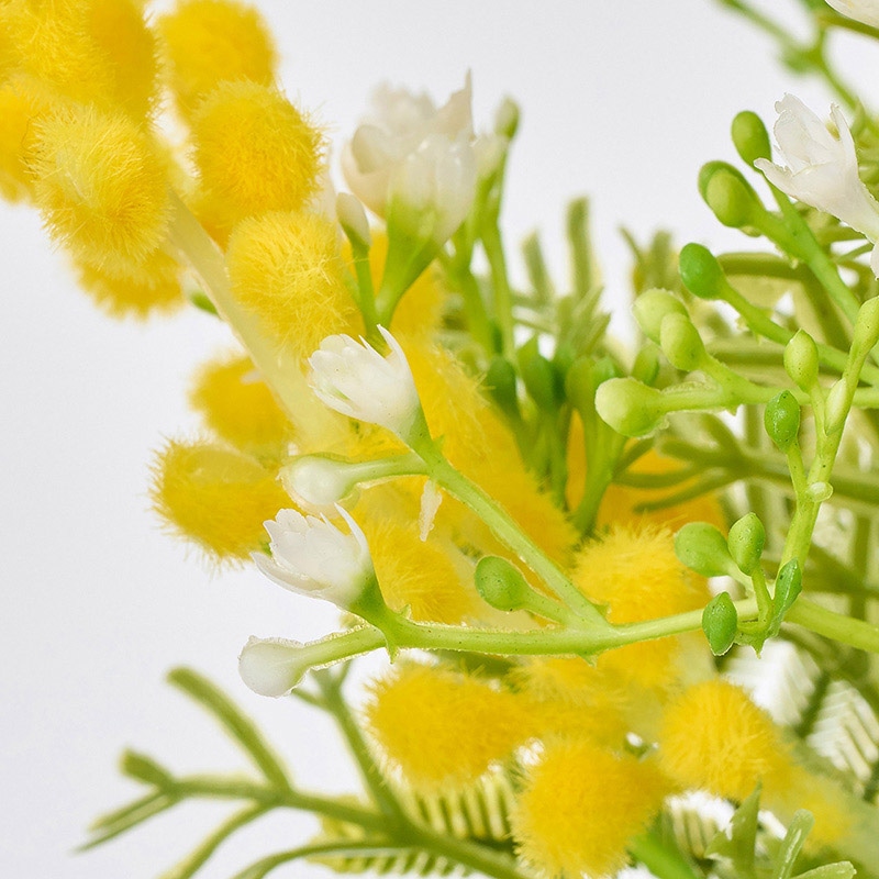 東京堂 造花 ミモザジプソブーケ イエロー/クリーム FM004166 1束(ご注文単位1束)【直送品】