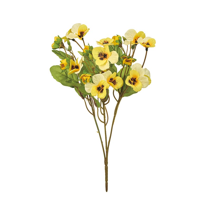 東京堂 造花 ミルパンジーブッシュ イエロー FM000233-004 1本（ご注文単位1本）【直送品】