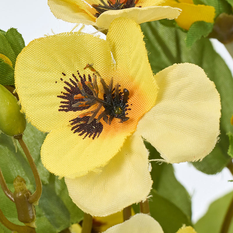 東京堂 造花 ミルパンジーブッシュ イエロー FM000233-004 1本(ご注文単位1本)【直送品】