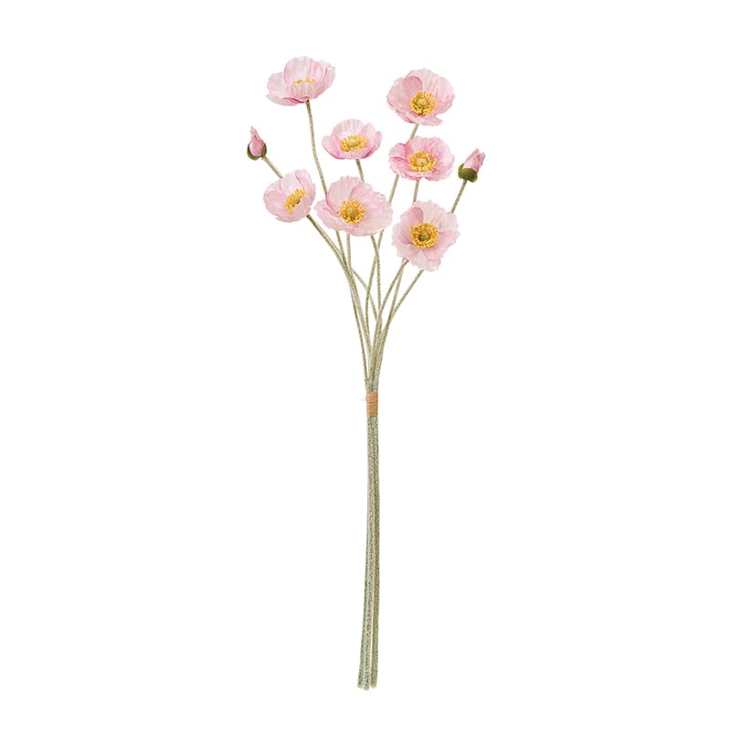 東京堂 造花 ボヌールポピーバンドル ライトピンク FM5026-2 1束(ご注文単位1束)【直送品】