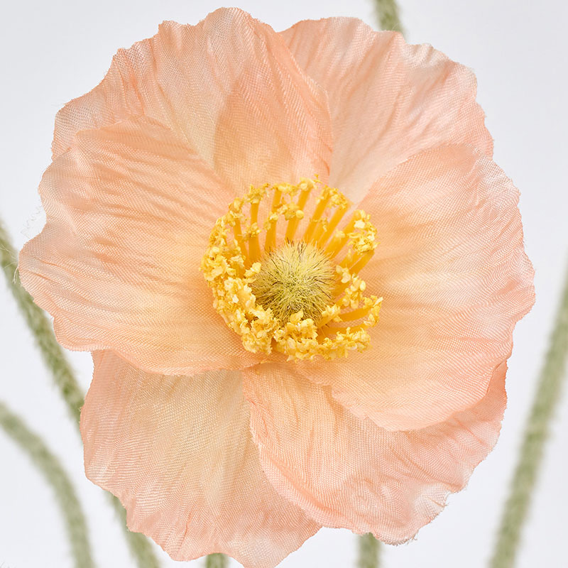 東京堂 造花 ボヌールポピーバンドル ピーチ FM5026-6 1束(ご注文単位1束)【直送品】