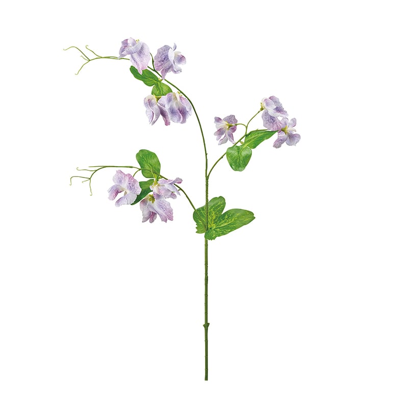 東京堂 造花 フリルフルスイトピー ホワイト/ラベンダー FM1119-11 1本(ご注文単位1本)【直送品】