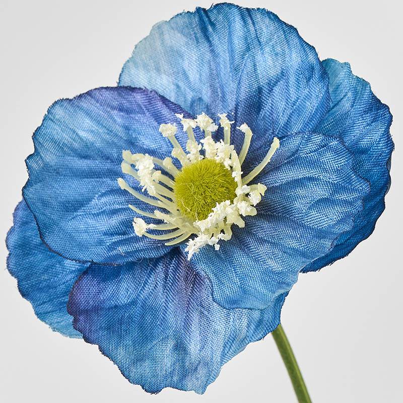 東京堂 造花 エレナポピー ダークブルー FM8326-10 1本(ご注文単位1本)【直送品】