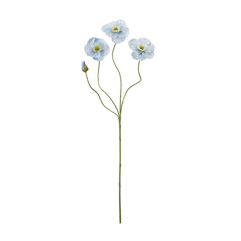 東京堂 造花 エレナポピー ライトブルー FM8326-105 1本(ご注文単位1本)【直送品】