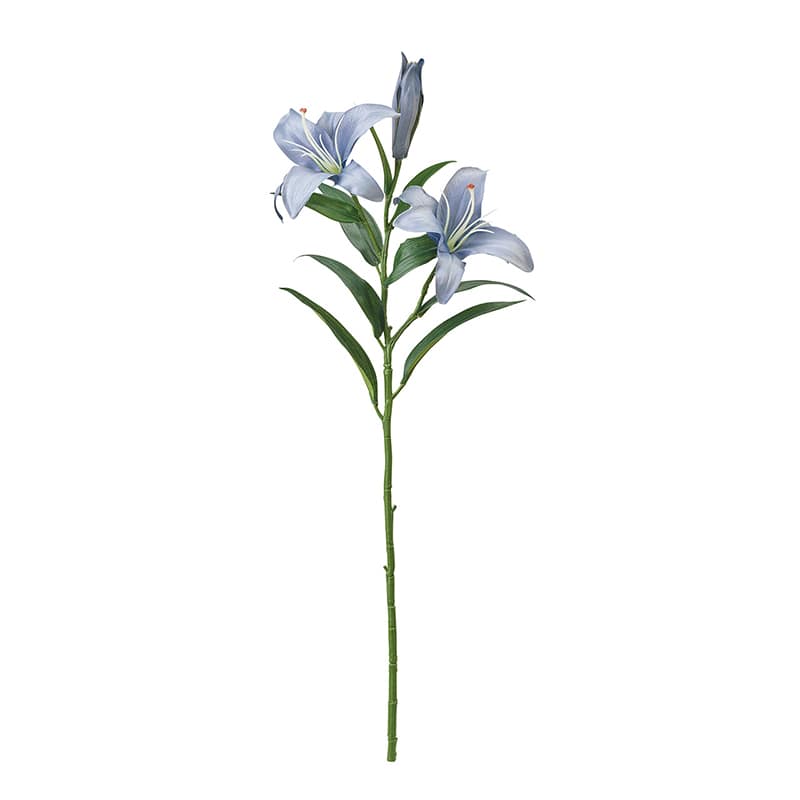 東京堂 造花 プライマルツインカサブランカ ライトブルー FM004122-010 1本（ご注文単位1本）【直送品】