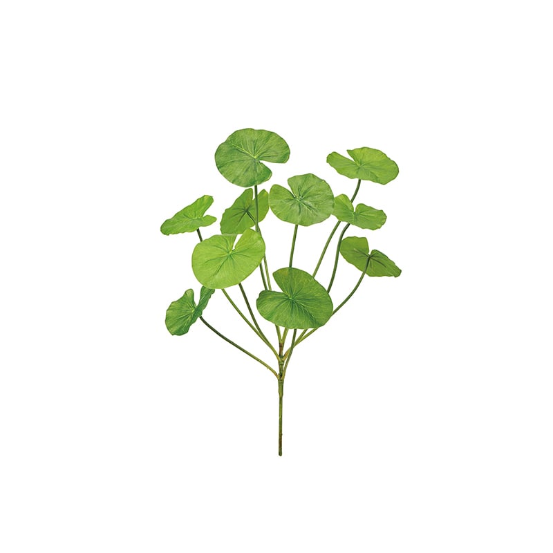 東京堂 造花 スイレンリーフブッシュ グリーン FG000773 1本（ご注文単位1本）【直送品】