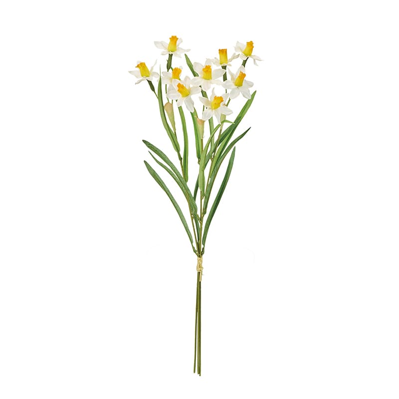 東京堂 造花 水仙バンドル ホワイト/イエロー FM003082-001 1束（ご注文単位1束）【直送品】