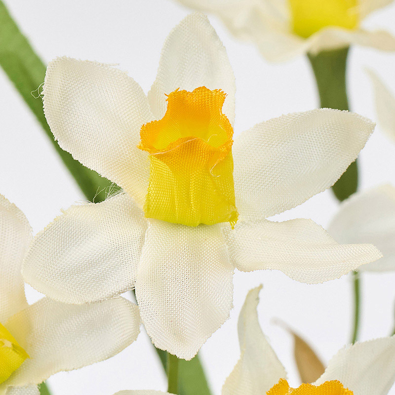 東京堂 造花 水仙バンドル ホワイト/イエロー FM003082-001 1束（ご注文単位1束）【直送品】