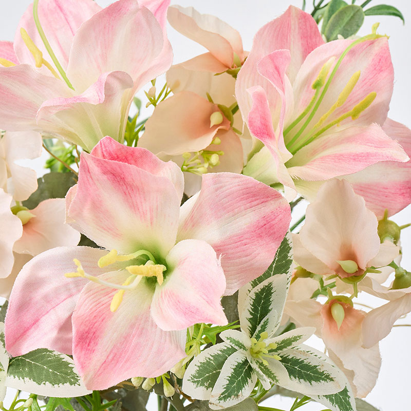 東京堂 造花 ハミングアマリリスブーケ ピンク FM008327-002 1束(ご注文単位1束)【直送品】