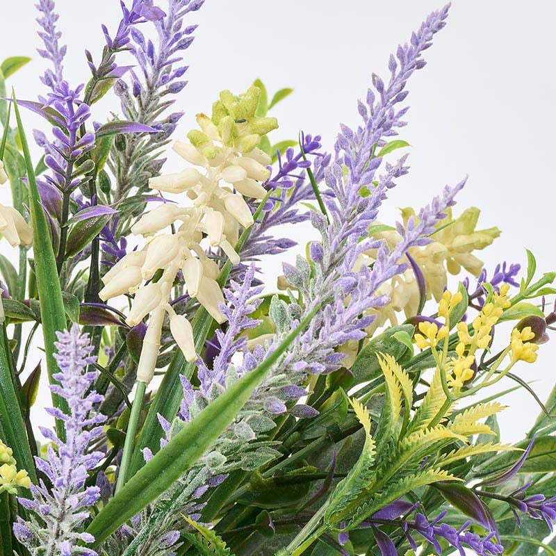 東京堂 造花 ハーバルラベンダーミックスブーケ ホワイト/ラベンダー FM008329 1束(ご注文単位1束)【直送品】