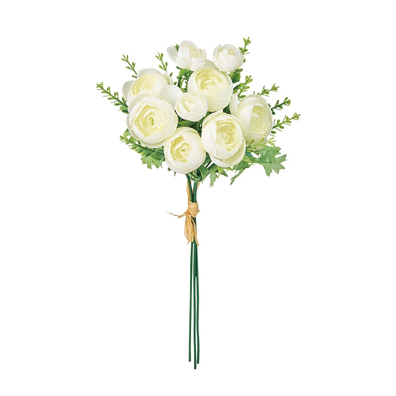 東京堂 造花 ラナンキュラスバンドル ホワイト FM000310-001 1束（ご注文単位1束）【直送品】