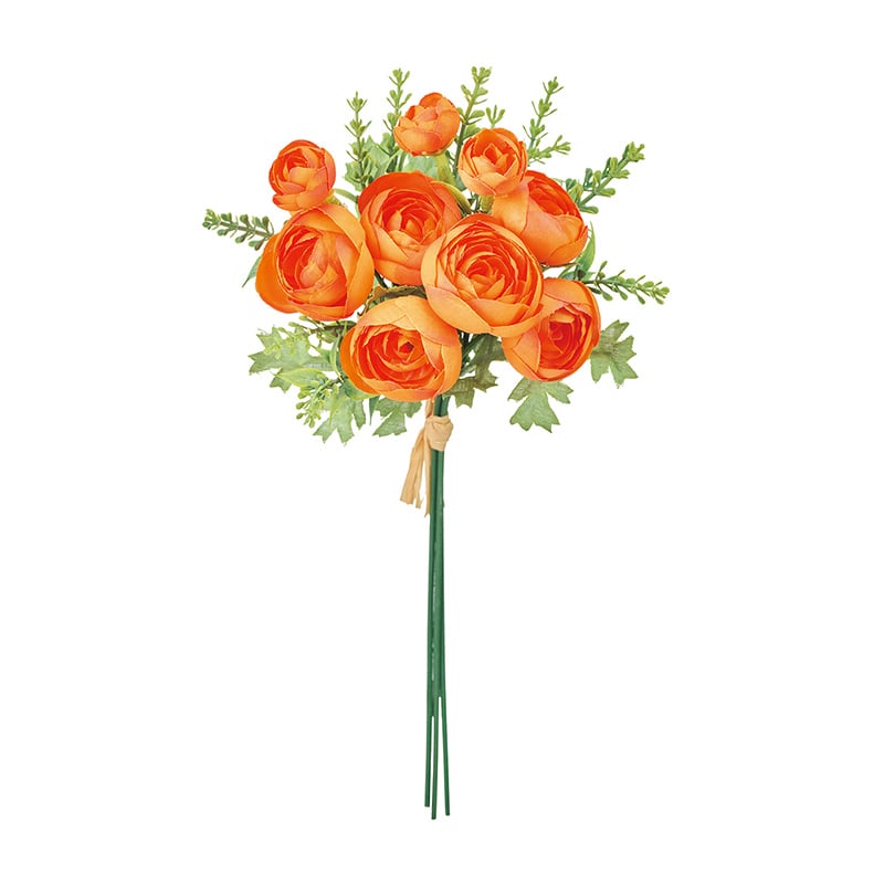 東京堂 造花 ラナンキュラスバンドル オレンジ FM000310-009 1束（ご注文単位1束）【直送品】