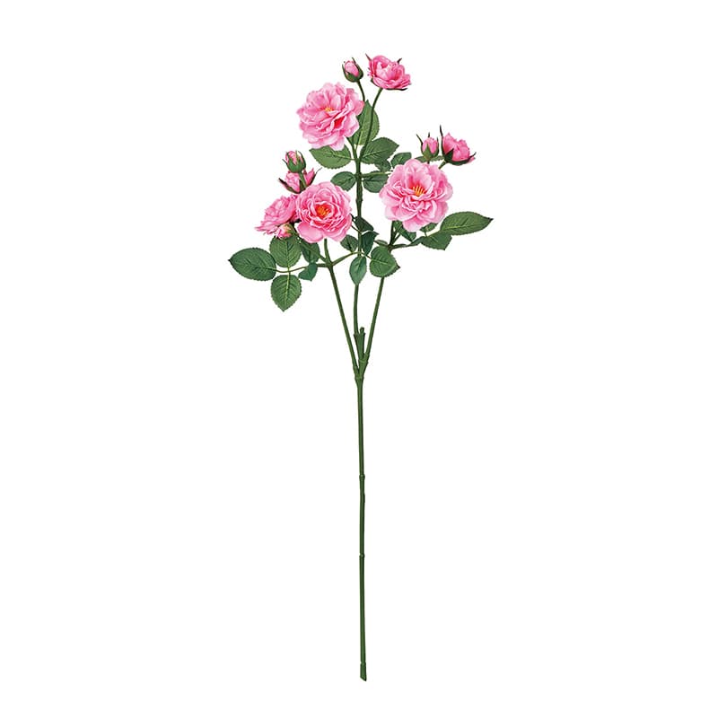 東京堂 造花 ガーデンフリルローズ ピンク FM000127-002 1本（ご注文単位1本）【直送品】