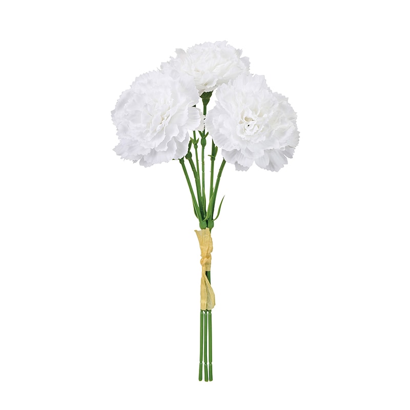 東京堂 造花 ルイカーネーションピック ホワイト FM002568-001 1束（ご注文単位1束）【直送品】