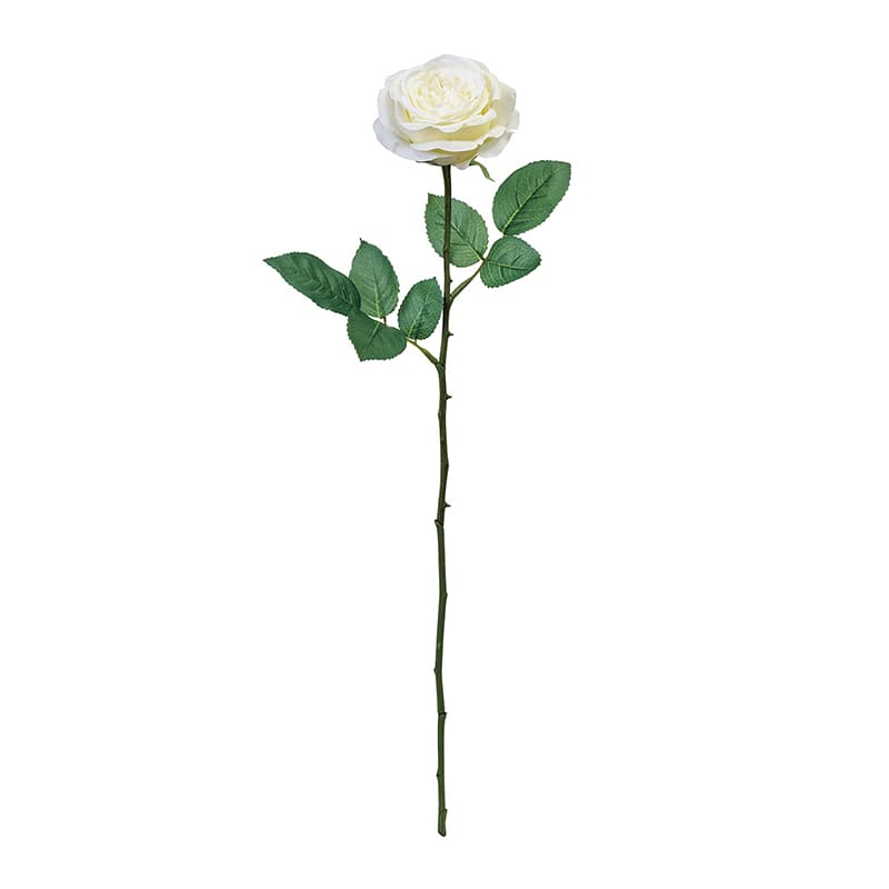 東京堂 造花 ラフィネスローズ ホワイト FM000128-001 1本（ご注文単位1本）【直送品】