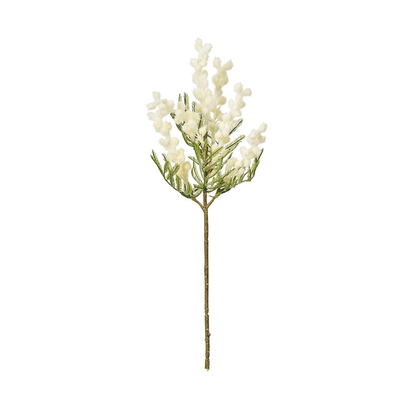 東京堂 造花 ブランミモザ クリーム/ホワイト FM1397 1本（ご注文単位1本）【直送品】