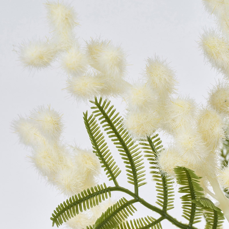 東京堂 造花 ブランミモザ クリーム/ホワイト FM1397 1本(ご注文単位1本)【直送品】