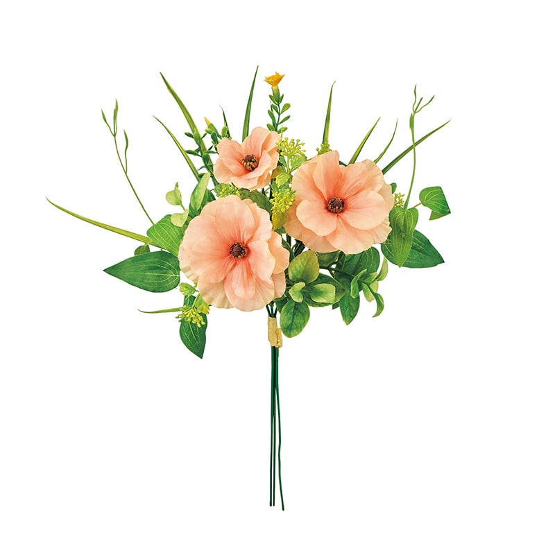 東京堂 造花 ナチュレラナンブーケ ピーチ FM005729-006 1束(ご注文単位1束)【直送品】