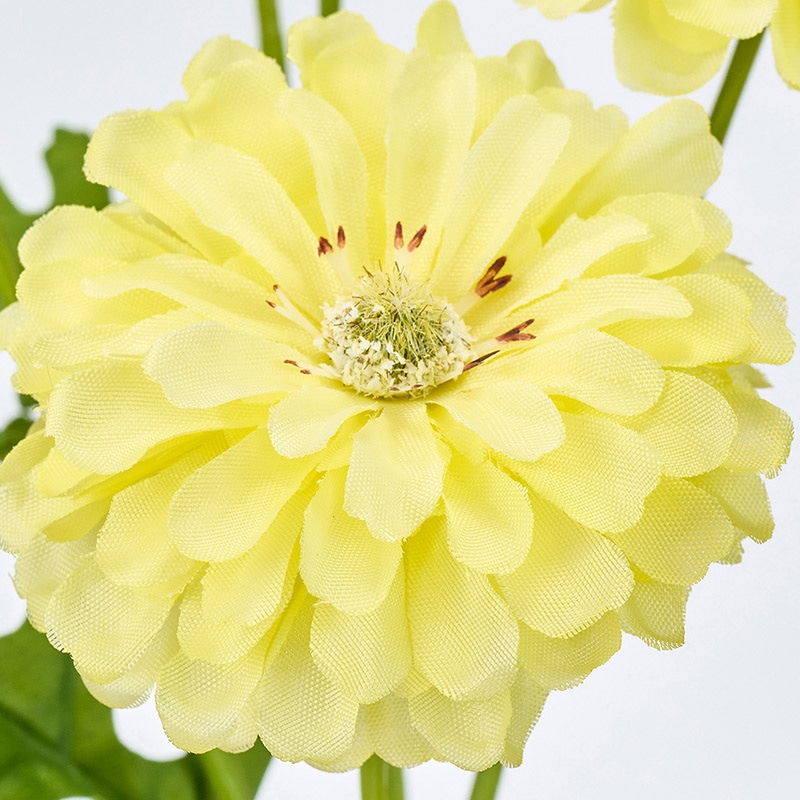 東京堂 造花 フラッフィデージー イエロー FM955-4 1本(ご注文単位1本)【直送品】