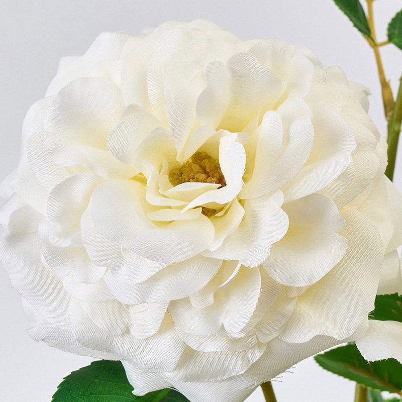 東京堂 造花 ダマスクスプレーローズ クリーム/ホワイト FM000379-001 1本(ご注文単位1本)【直送品】