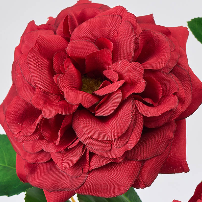 東京堂 造花 ダマスクスプレーローズ レッド FM000379-003 1本（ご注文単位1本）【直送品】