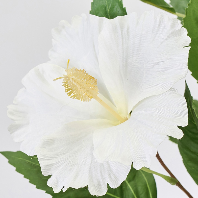 東京堂 造花 パラディハイビスカス ホワイト FM009070-001 1本(ご注文単位1本)【直送品】