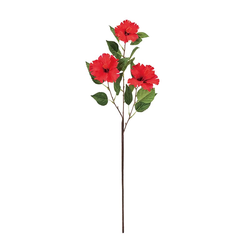 東京堂 造花 パラディハイビスカス レッド FM009070-003 1本（ご注文単位1本）【直送品】