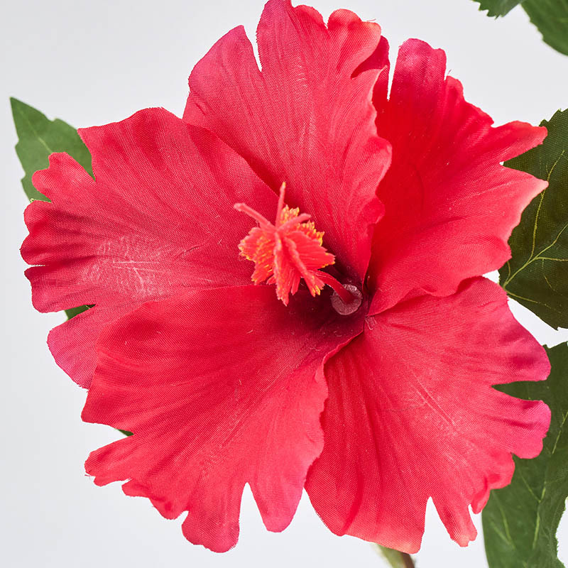 東京堂 造花 パラディハイビスカス レッド FM009070-003 1本(ご注文単位1本)【直送品】