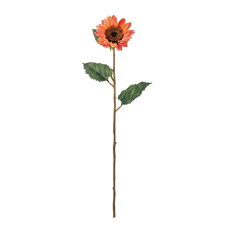 東京堂 造花 サンセットサンフラワー コーラル FM007052-028 1本（ご注文単位1本）【直送品】