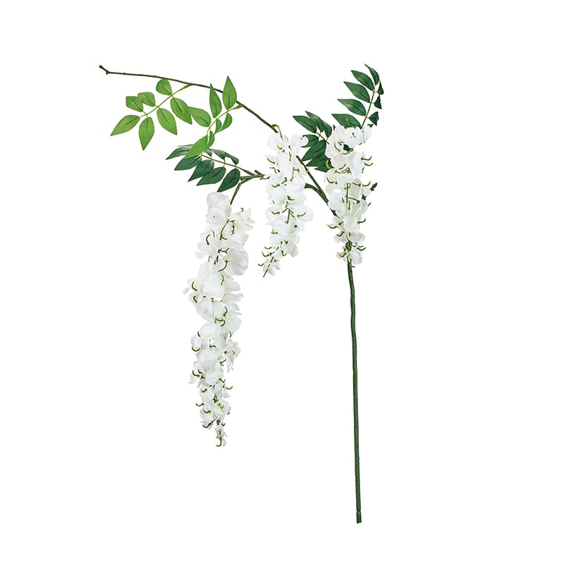 東京堂 造花 涼の藤枝 ホワイト FM000522-001 1本(ご注文単位1本)【直送品】