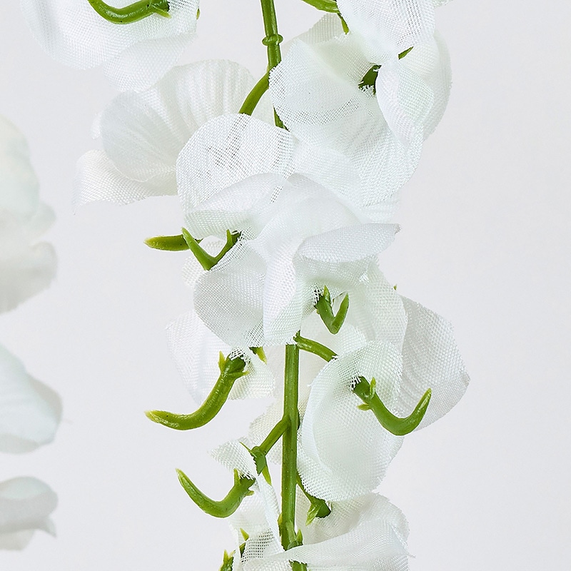 東京堂 造花 涼の藤枝 ホワイト FM000522-001 1本(ご注文単位1本)【直送品】