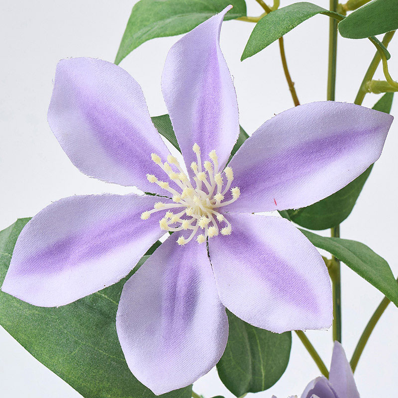 東京堂 造花 シャルルクレマチス ラベンダー FM008885-011 1本(ご注文単位1本)【直送品】