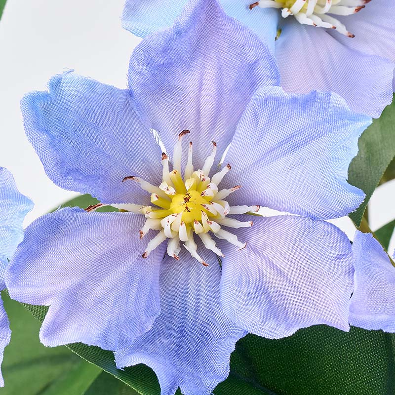 東京堂 造花 サザンクレマチスブッシュ ブルー/ラベンダー FM002454-011 1本(ご注文単位1本)【直送品】