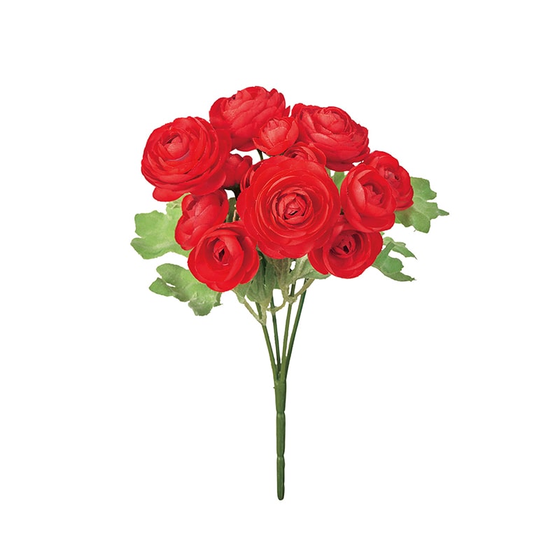 東京堂 造花 カレンラナンブッシュ レッド FM006069-003 1本（ご注文単位1本）【直送品】