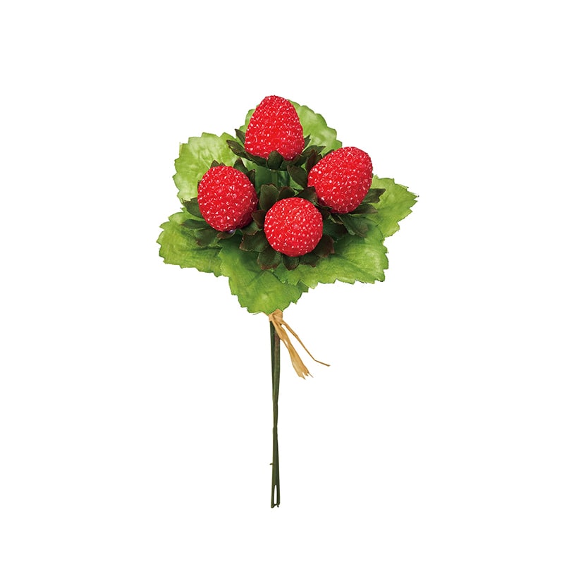 東京堂 造花 ワイルドストロベリーピック レッド FM005940 1束（ご注文単位1束）【直送品】
