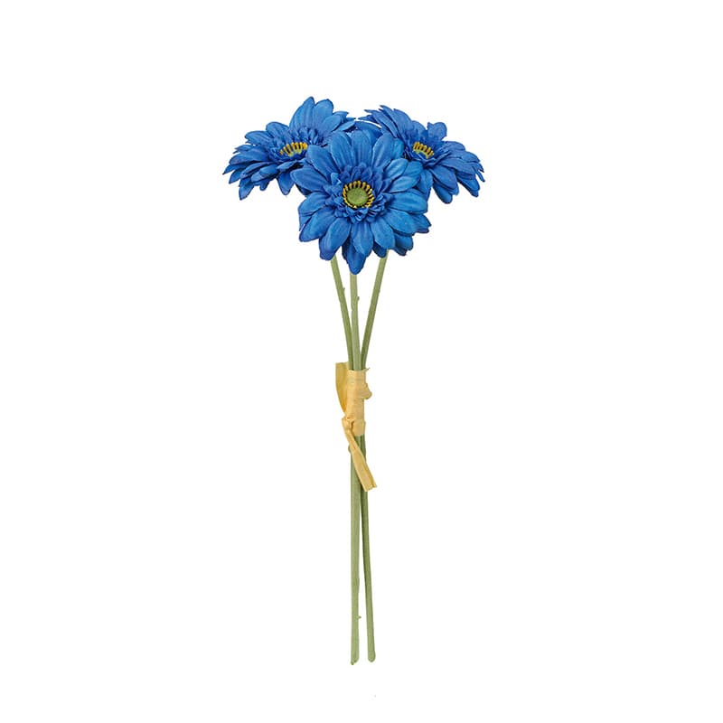 東京堂 造花 ソレイユガーベラバンドル ダークブルー FM002832-010 1束（ご注文単位1束）【直送品】
