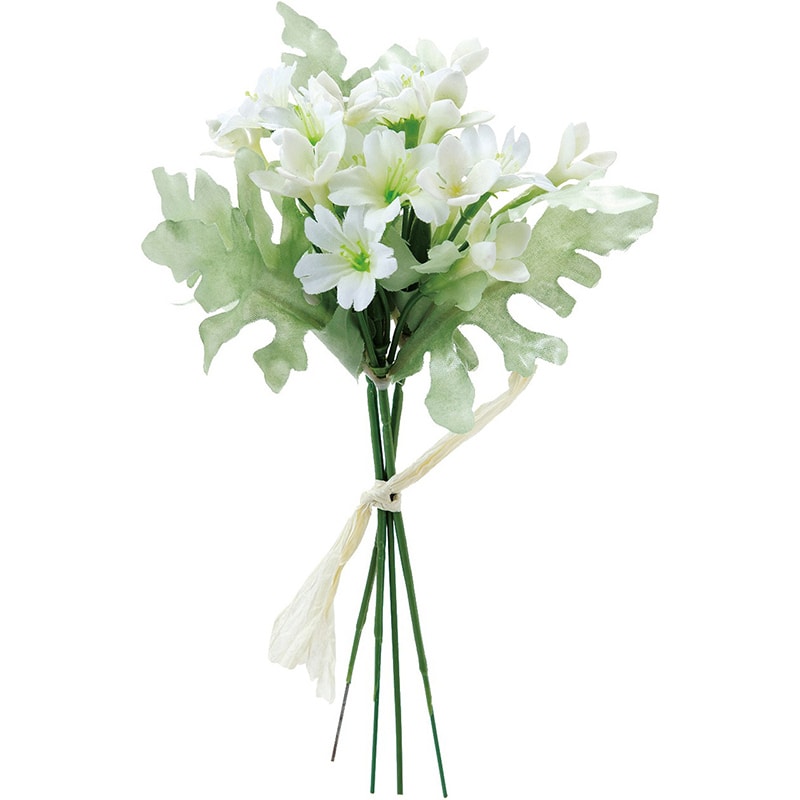 東京堂 造花　ブバリアフラワーピック FM5183 ホワイト 1束（ご注文単位1束）【直送品】