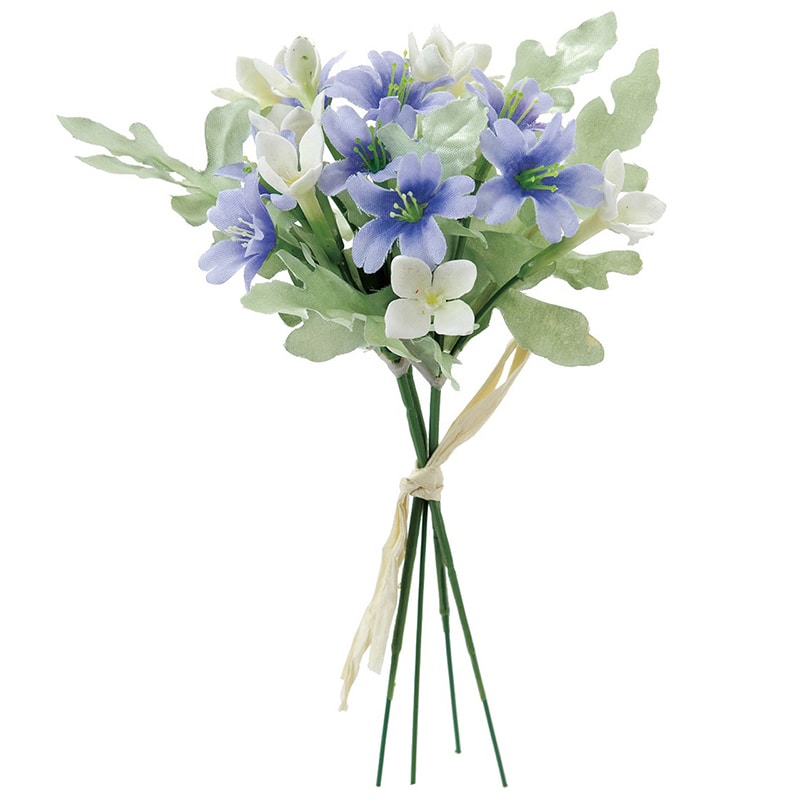 東京堂 造花　ブバリアフラワーピック FM5183 ライトブルー 1束（ご注文単位1束）【直送品】