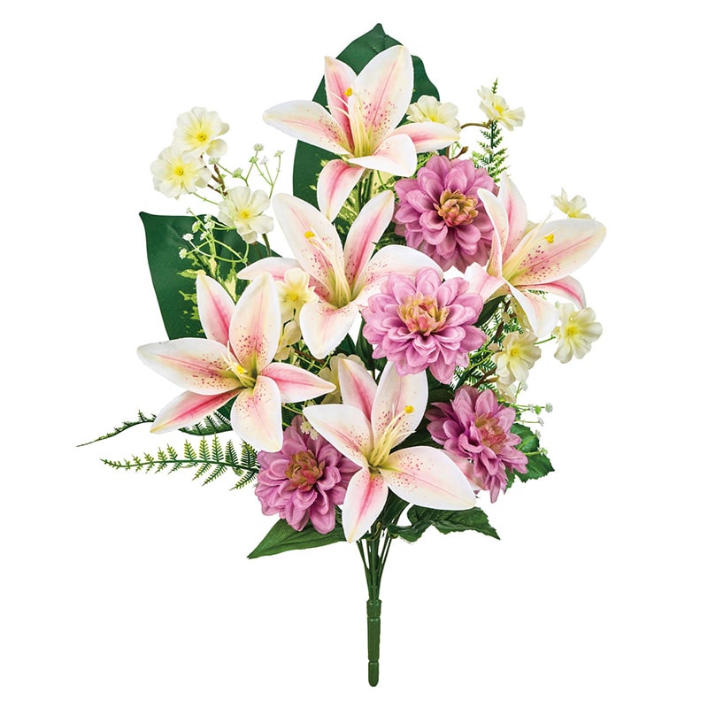 東京堂 造花 リリーダリアブッシュ ピンク/モーブ FM0B2502 1本（ご注文単位1本）【直送品】