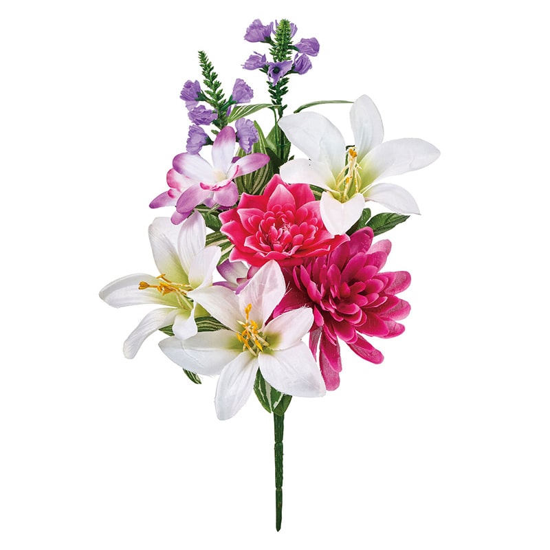 東京堂 造花 リリーマムミックスブッシュ ミックス FM0B2508 1本（ご注文単位1本）【直送品】